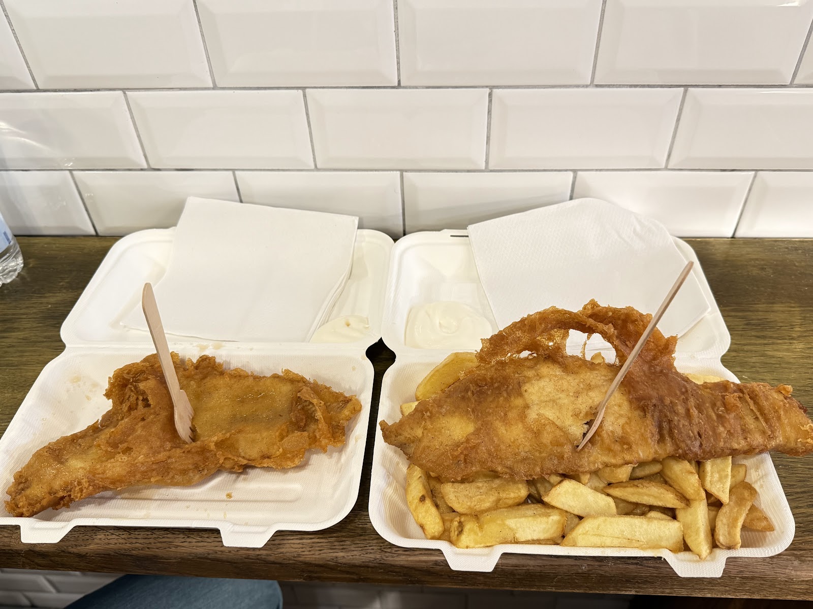 Golden battered fish